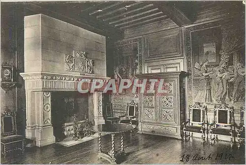 Cartes postales Pau le chateau chambre de psyche cheminee en pierre xvi siecle