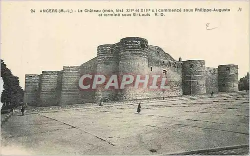 Ansichtskarte AK Angers (m l) le chateau (mon hist xii et xiii s) commence sous philippe auguste