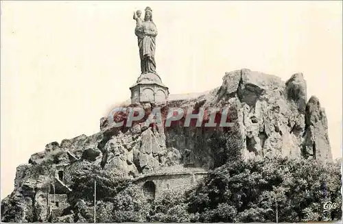 Cartes postales moderne Le puy (hte loire) cap 122 la statue colossale de notre dame de france (d apres bonassieux)