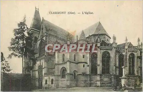 Cartes postales Clermont (oise) l eglise