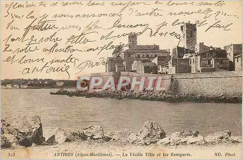 Ansichtskarte AK Antibes (alpes maritimes) la vieille ville et les remparts