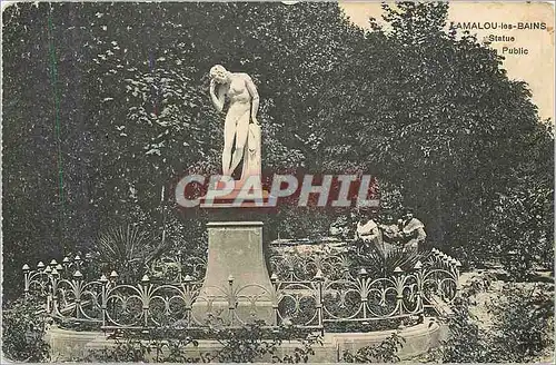Cartes postales Lamalou les bains statue