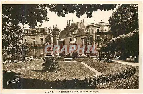 Cartes postales Vichy pavillon de madame de sevigne