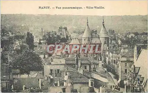 Cartes postales Nancy vue panoramique ville vieille