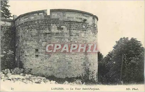 Cartes postales Langres la tour saint ferjeux