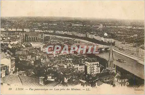 Ansichtskarte AK Lyon vue panoramique sur lyon prise des minimes