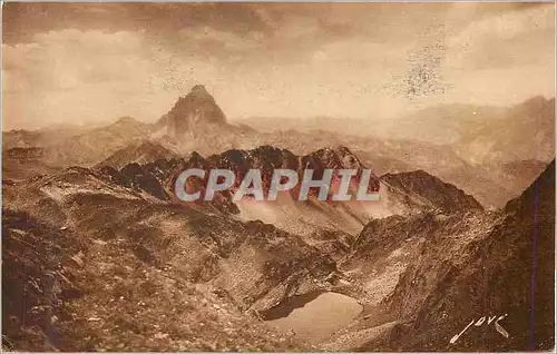 Cartes postales Les pyrenees (b p) le pic d ossau vu du col de lurien