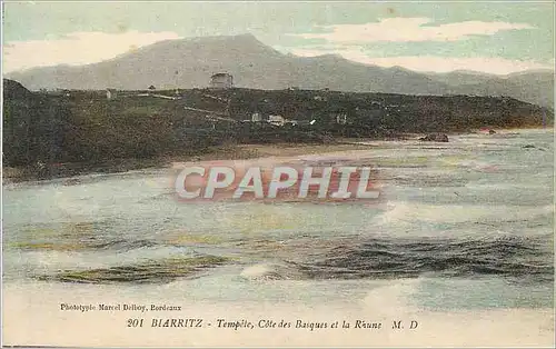 Cartes postales Biarritz temple cote des basques et la rhune