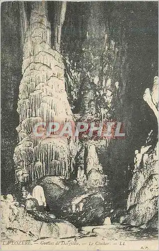 Cartes postales La lozere grottes de dargilan le clocher
