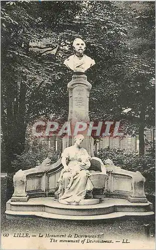 Cartes postales Lille le monument de desrousseux