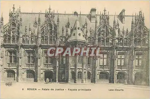 Cartes postales Rouen palais de justice facade principale