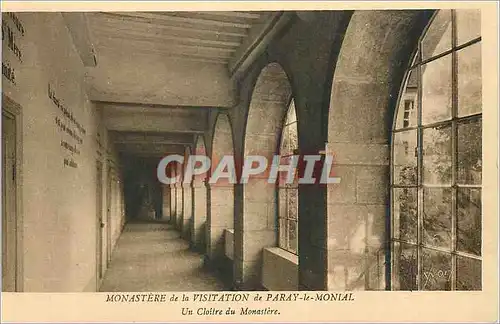 Cartes postales Monastere de la visitation de paray le monial un cloitre du monastere