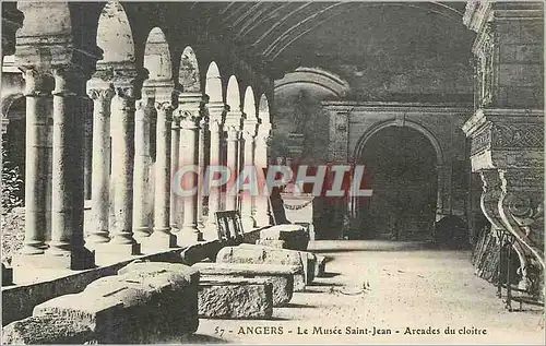 Cartes postales Angers le musee saint jean arcades du cloitre