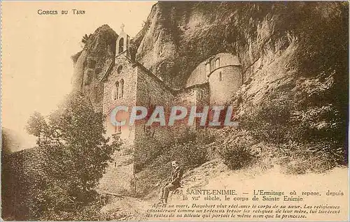 Cartes postales Gorges du tarn 229 sainte enime l ermitage ou repose