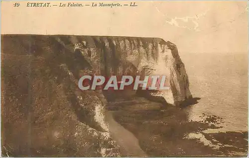 Cartes postales Etretat les falaises la manneporte