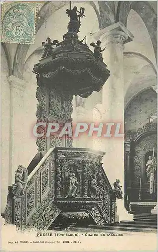 Ansichtskarte AK Fresse (hte saone) chaire de l eglise