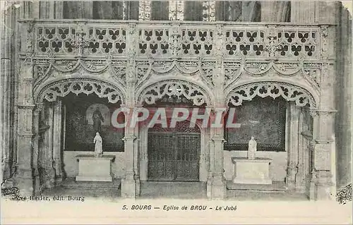 Cartes postales 5 bourg eglise de brou le jube