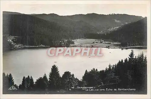 Moderne Karte 49 gerardmer le lac vue vers echo d ramberchamp