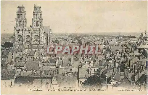 Cartes postales Orleans vue sur la cathedrale prise de la tour du musee