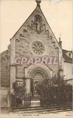 Cartes postales Paray le monial facade de la chapelle de l apparition