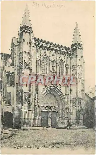 Cartes postales Avignon 189 eglise saint pierre