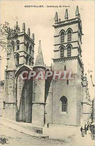 Ansichtskarte AK Montpellier cathedrale st pierre