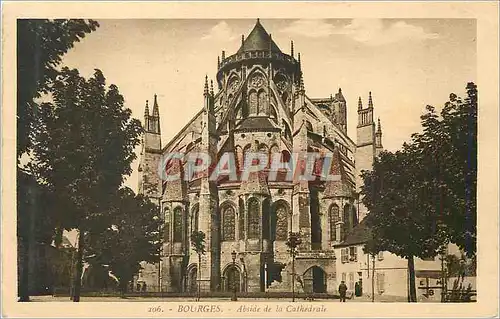 Cartes postales 206 bourges abside de la cathedrale