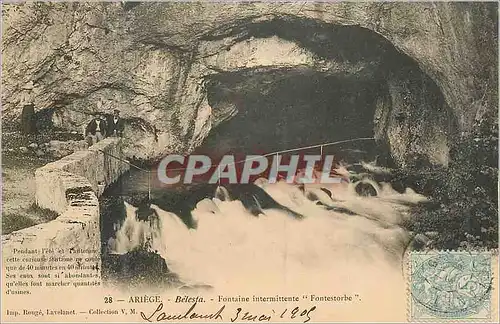 Cartes postales 28 ariege belesta fontaine interminente fontestorbe