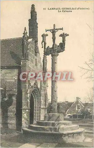 Ansichtskarte AK 12 lampaul guimiliau (finistere) le calvaire