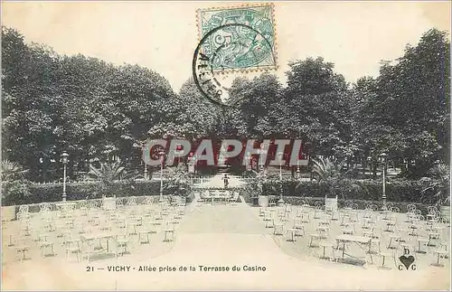 Ansichtskarte AK Vichy Allee prise de la Terrasse du Casino