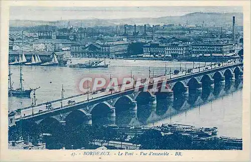 Cartes postales Bordeaux Le Pont Vue d'Ensemble