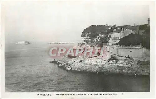 Cartes postales moderne Marseille Promenade de la Corniche Le Petit Nice et les Iles