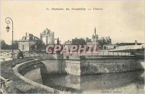 Cartes postales Chateau de Chantilly L'Entree