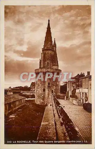 Cartes postales moderne La Rochelle Tour des Quatre Sergents (Contre Jour)