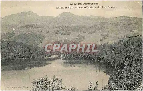 Ansichtskarte AK Environs de Condat en Feniers Le Lac Pavin Le Cantal Pittoresque