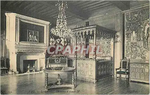 Ansichtskarte AK Pau Le Chateau Chambre d'Henri IV