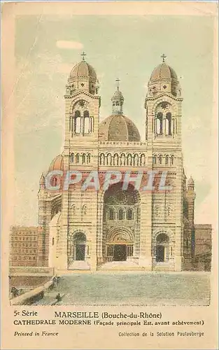 Ansichtskarte AK Marseille (Bouche du Rhone) Cathedrale Moderne (Facade principale Est)