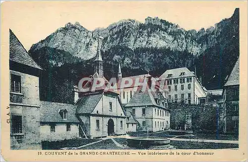 Cartes postales Couvent de la Grande Chartreuse Vue Interieure de la Cour d'Honneur