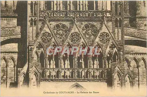 Ansichtskarte AK Cathedrale de Coutances La Galerie des Roses