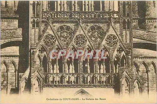 Cartes postales Cathedrale de Coutances La Galerie des Roses
