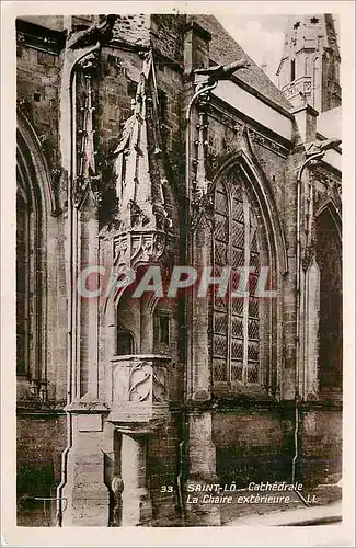 Cartes postales moderne Saint Lo Cathedrale La Chaire Exterieure