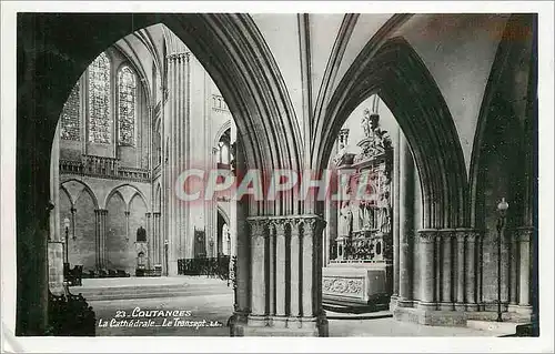 Cartes postales moderne Coutances La Cathedrale Le Transept