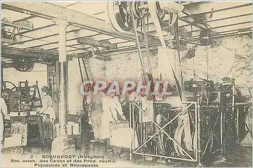 REPRO Roquefort (Aveyron) Soc an des caves et des prod reunis Piqueuses et brosseuses