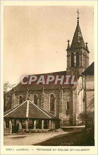 Cartes postales Luxeuil Rotonde et L'Eglise St Valbert