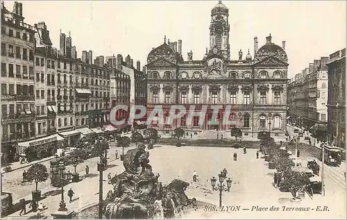 Cartes postales Lyon Place des Terreaux Tramway