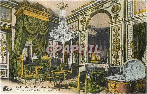Cartes postales Palais de Fontainebleau Chambre a Coucher de Napoleon