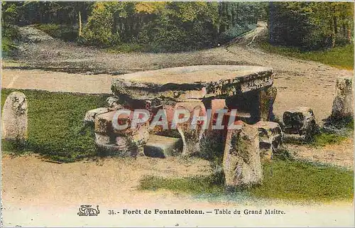 Cartes postales Foret de Fontainebleau Table du Grand Maitre