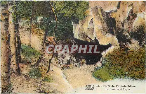 Ansichtskarte AK Foret de Fontainebleau La Caverne d'Augas