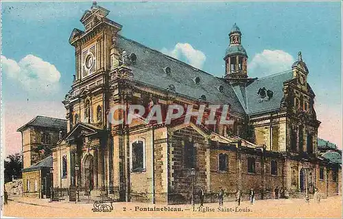 Cartes postales Fontainebleau L'Eglise Saint Louis