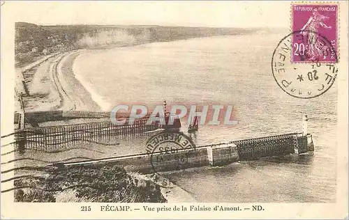 Cartes postales Fecamp Vue prise de la Falaise d'Amont